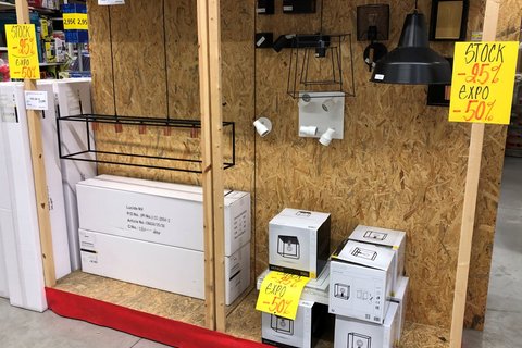 Déstockage : LIQUIDATION DE NOTRE RAYON LUMINAIRE : des produits allant jusqu'à -50%  !!