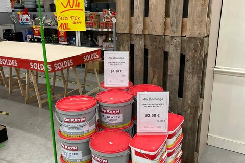 ** SOLDES ** peinture blanche DE KEYN DECOLATEX